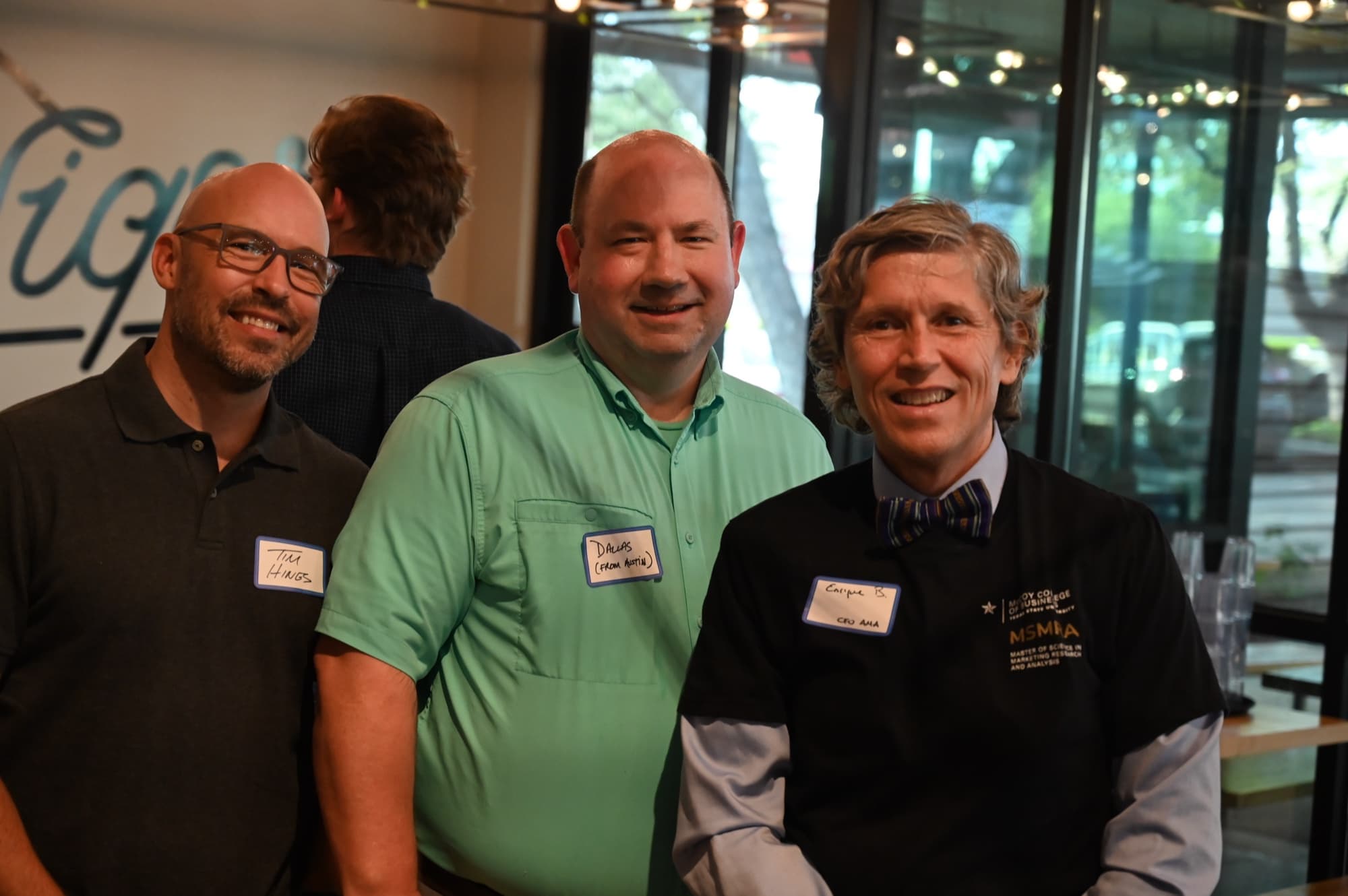Marketers connecting with partners at an AMA Austin event