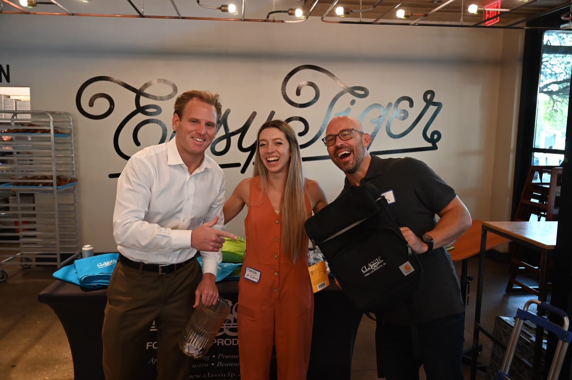 Students and professionals networking at an AMA Austin event